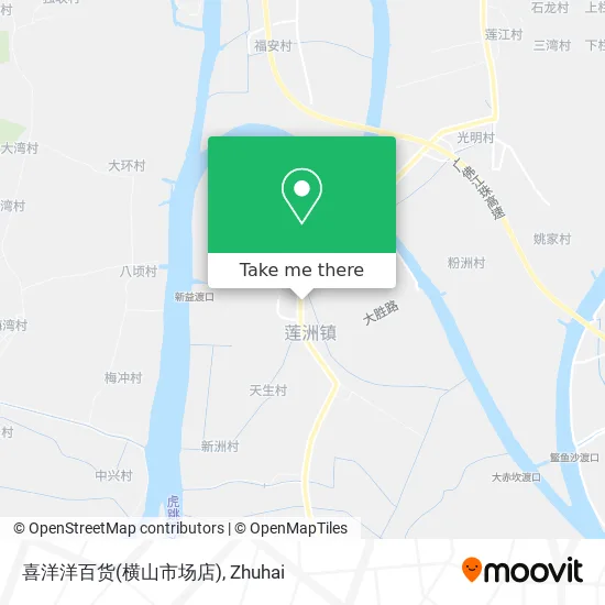 喜洋洋百货(横山市场店) map