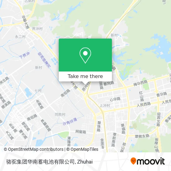 骆驼集团华南蓄电池有限公司 map