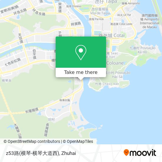 z53路(横琴-横琴大道西) map