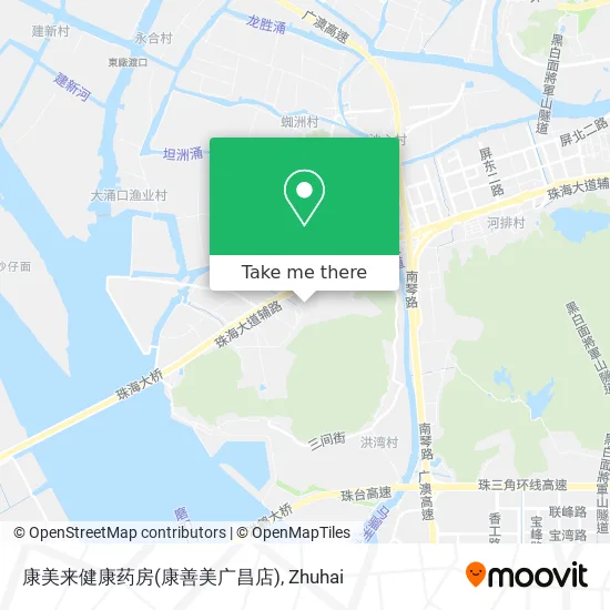 康美来健康药房(康善美广昌店) map