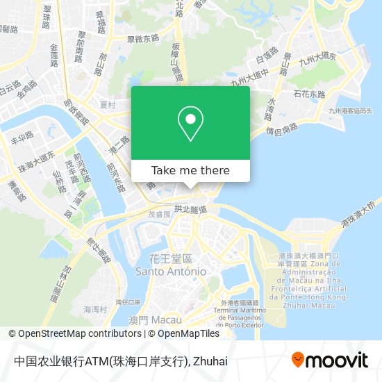 中国农业银行ATM(珠海口岸支行) map