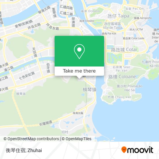 衡琴住宿 map