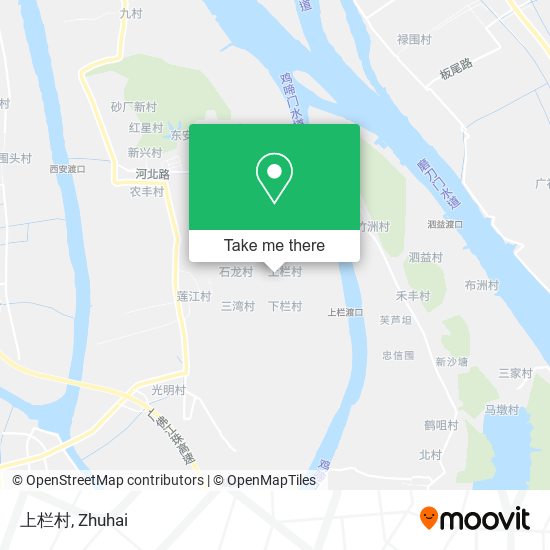 上栏村 map