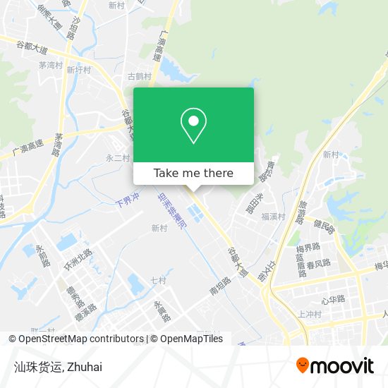 汕珠货运 map