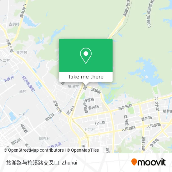 旅游路与梅溪路交叉口 map
