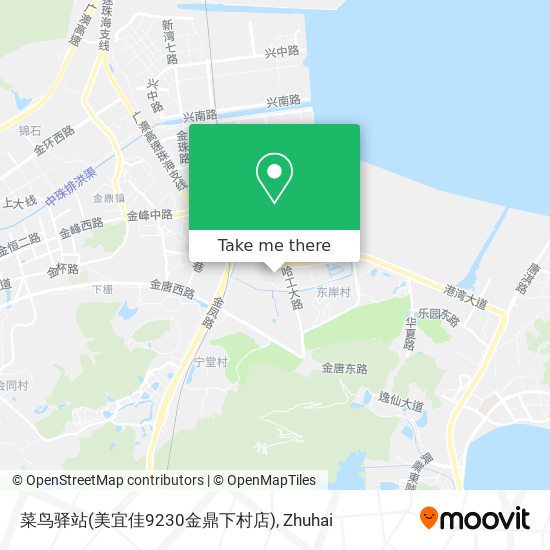 菜鸟驿站(美宜佳9230金鼎下村店) map