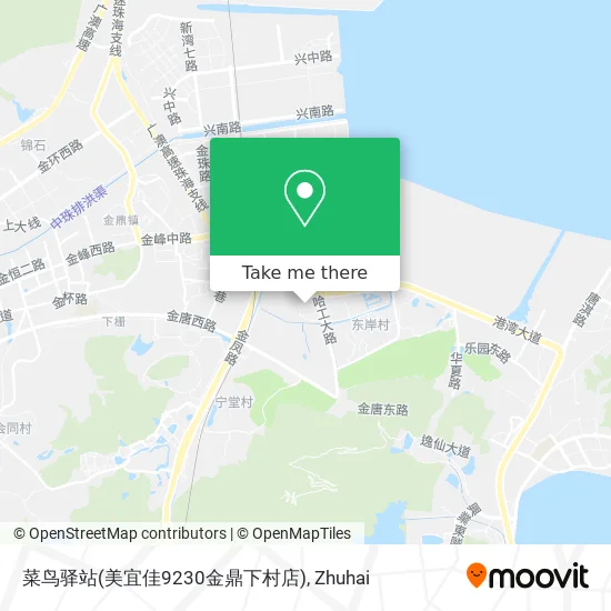 菜鸟驿站(美宜佳9230金鼎下村店) map