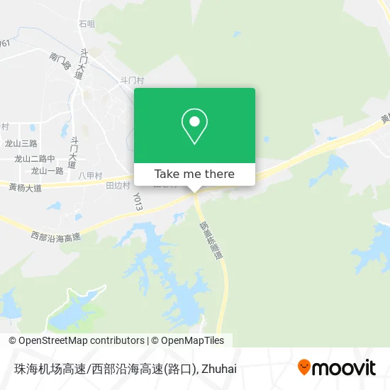 珠海机场高速/西部沿海高速(路口) map