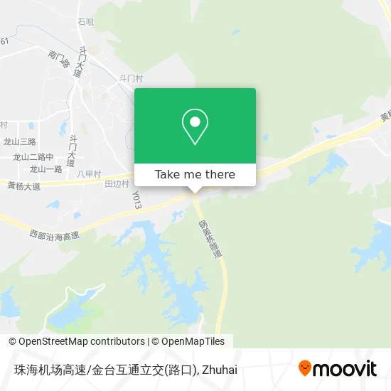 珠海机场高速/金台互通立交(路口) map