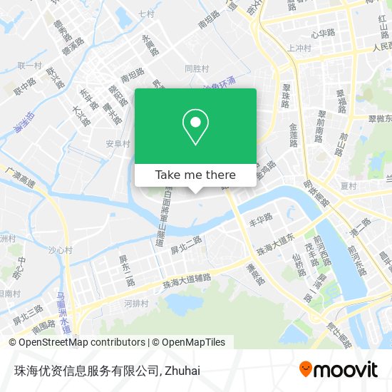 珠海优资信息服务有限公司 map