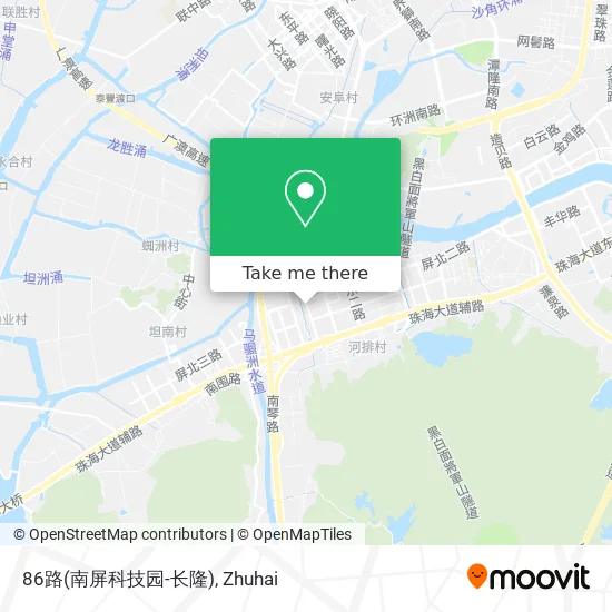 86路(南屏科技园-长隆) map
