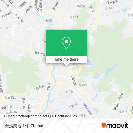 金涌美地-1栋 map