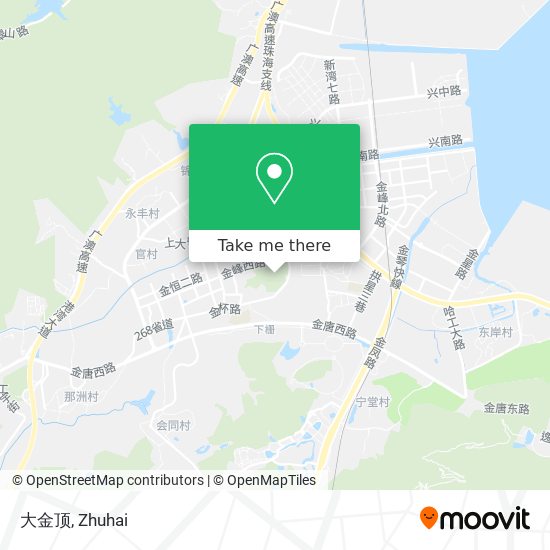 大金顶 map