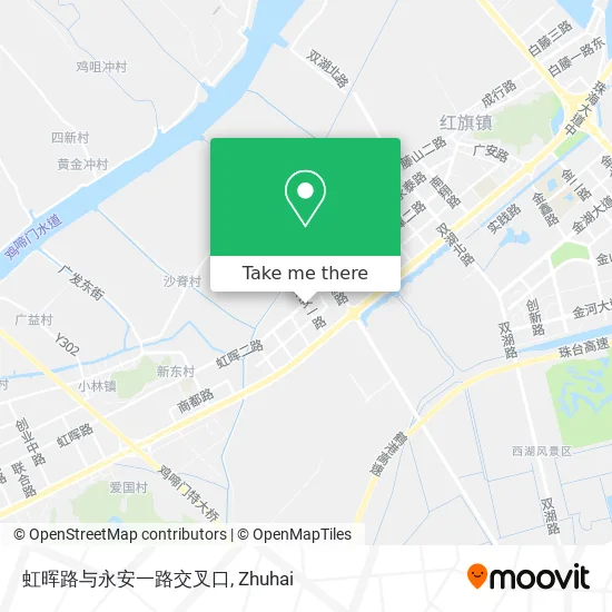 虹晖路与永安一路交叉口 map