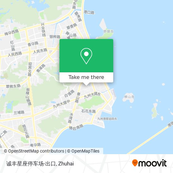 诚丰星座停车场-出口 map