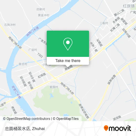 忠圆桶装水店 map