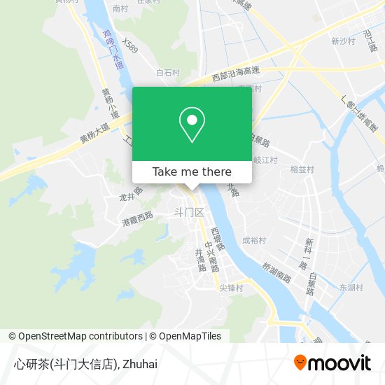 心研茶(斗门大信店) map