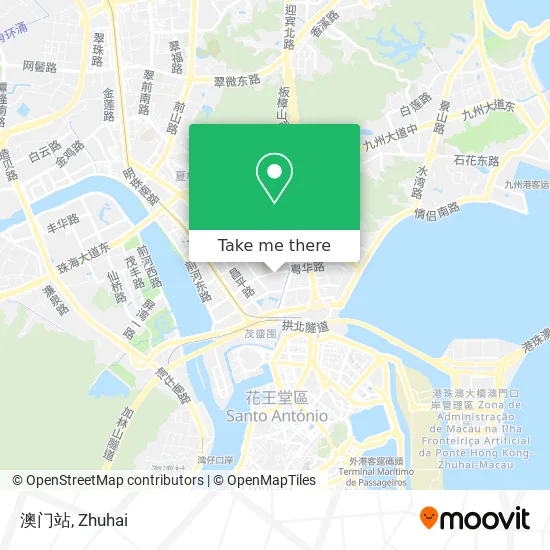 澳门站 map