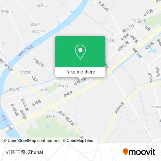 虹晖三路 map