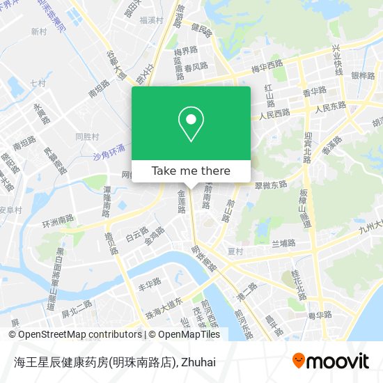 海王星辰健康药房(明珠南路店) map