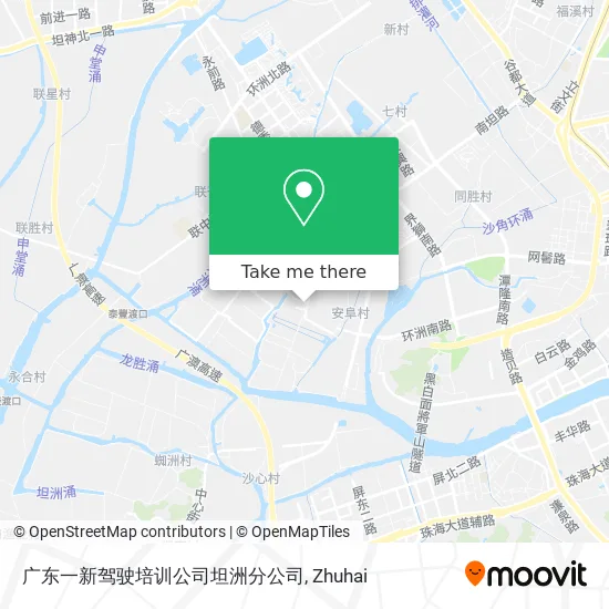广东一新驾驶培训公司坦洲分公司 map