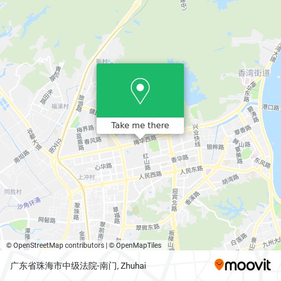 广东省珠海市中级法院-南门 map