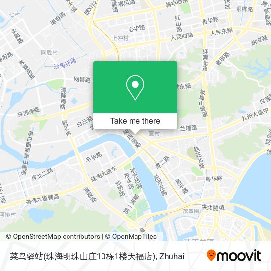 菜鸟驿站(珠海明珠山庄10栋1楼天福店) map