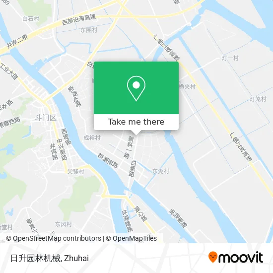 日升园林机械 map
