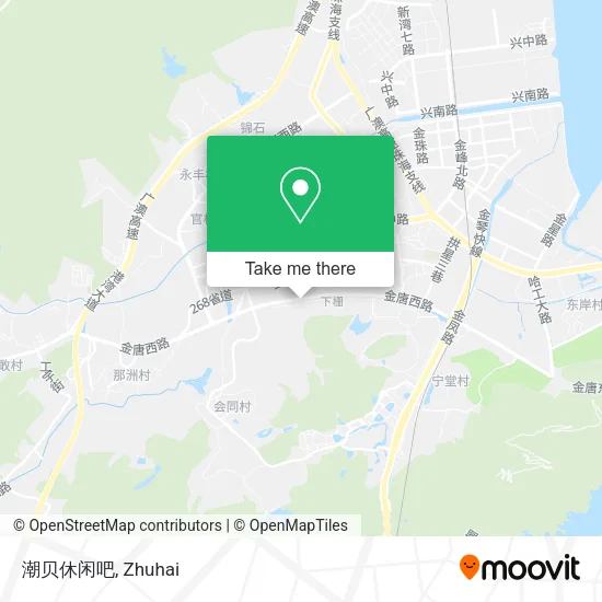 潮贝休闲吧 map