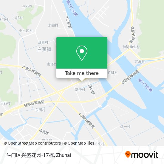 斗门区兴盛花园-17栋 map