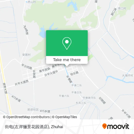 街电(左岸骊景花园酒店) map
