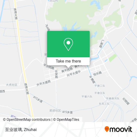 至业玻璃 map