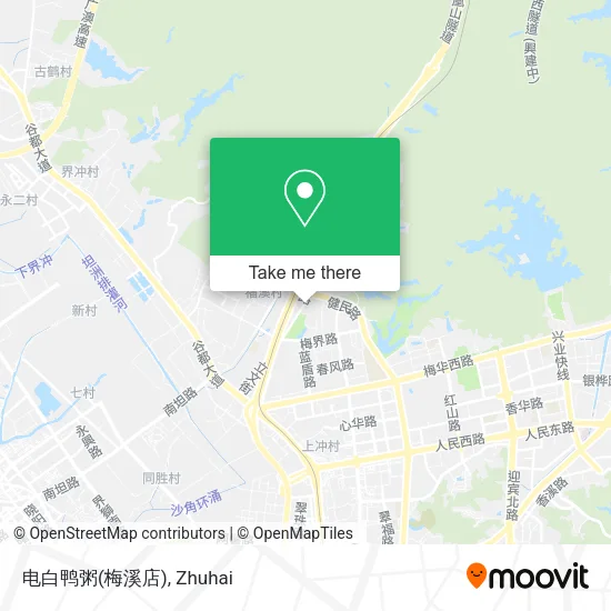 电白鸭粥(梅溪店) map