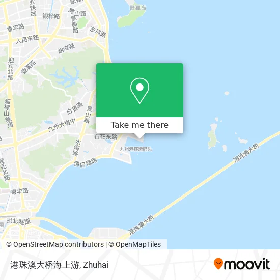 港珠澳大桥海上游 map