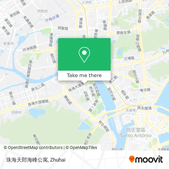 珠海天郎海峰公寓 map