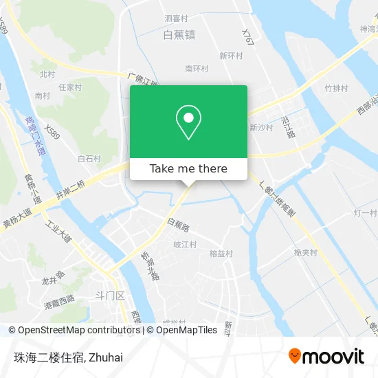 珠海二楼住宿 map