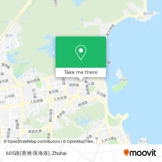 605路(香洲-珠海港) map