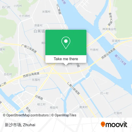 新沙市场 map