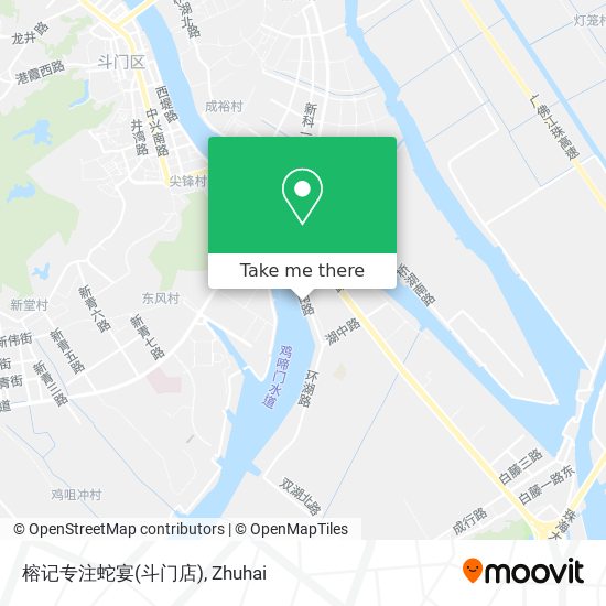 榕记专注蛇宴(斗门店) map