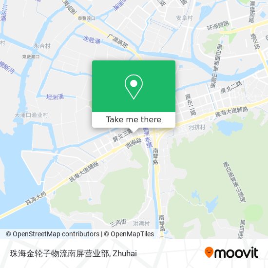 珠海金轮子物流南屏营业部 map