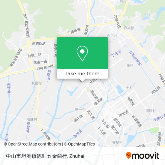中山市坦洲镇德旺五金商行 map