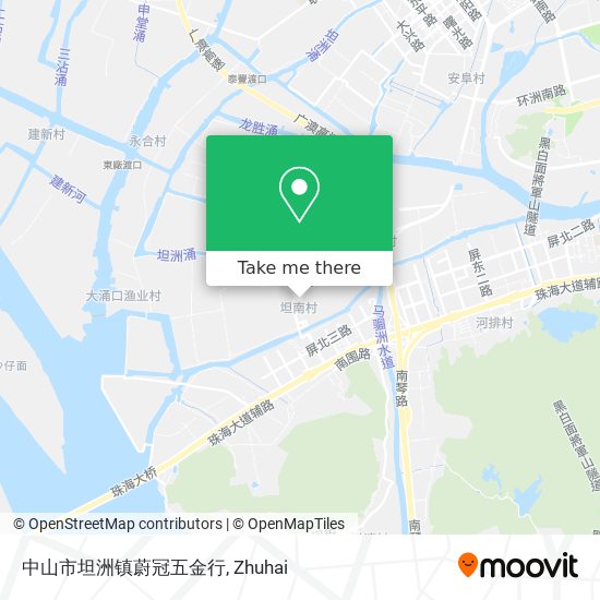 中山市坦洲镇蔚冠五金行 map