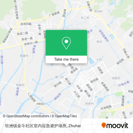 坦洲镇金斗社区室内应急避护场所 map