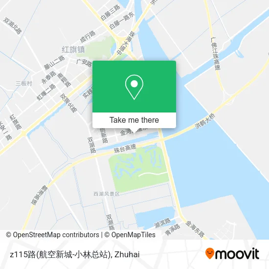 z115路(航空新城-小林总站) map