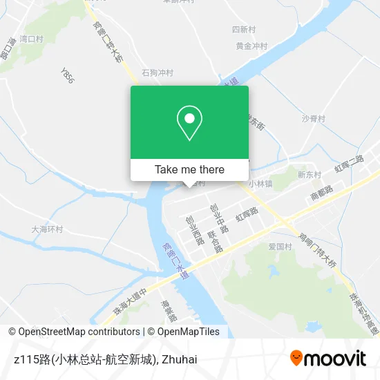z115路(小林总站-航空新城) map