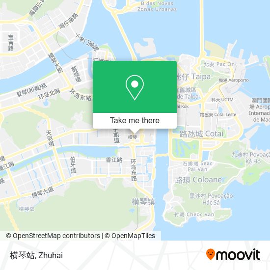 横琴站 map