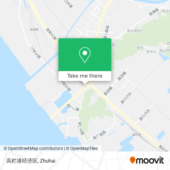 高栏港经济区 map