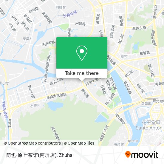 简也-原叶茶馆(南屏店) map
