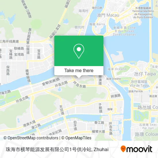珠海市横琴能源发展有限公司1号供冷站 map