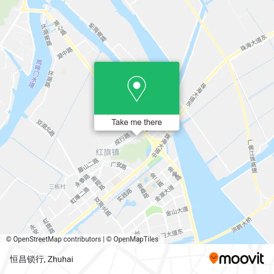 恒昌锁行 map